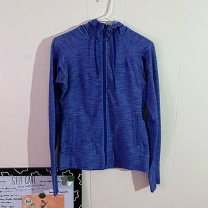 Dark Blue Zip Up W/ Hood